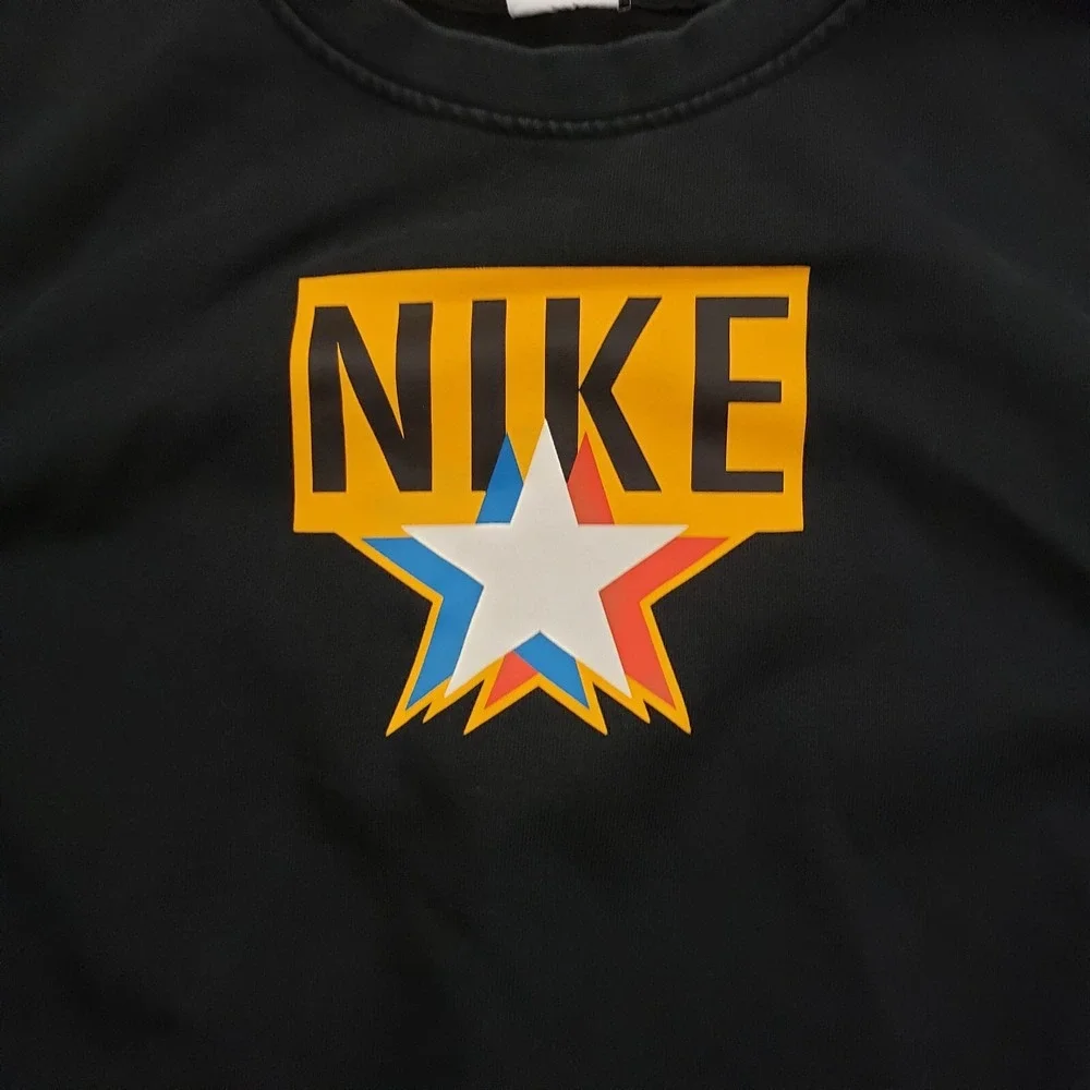 Nike Sweater Mens Small Black Yellow Standard Issue Basketball Sweatshirt‎ Adult